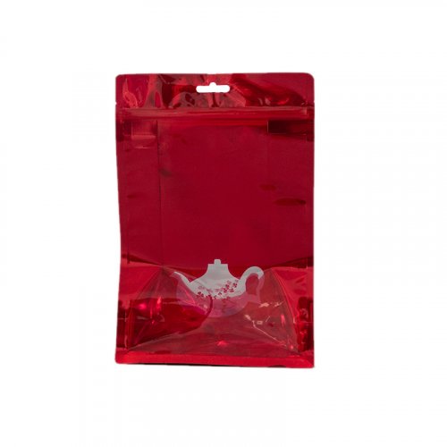 Wholesale stand up pouch with zipper and window for tea