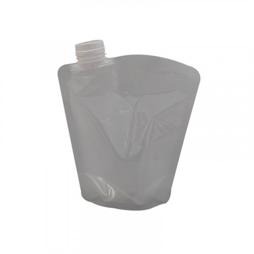 Custom Logo Transparent Packaging Bag Plastic Stand Up Spout Pouch Portable Travle Fluid Liquid 