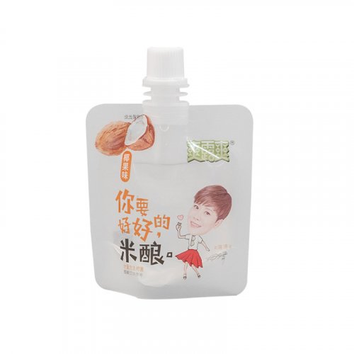 Custom Stand Up Spout Pouch Food Grade Fruit Juice Jelly Baby Food