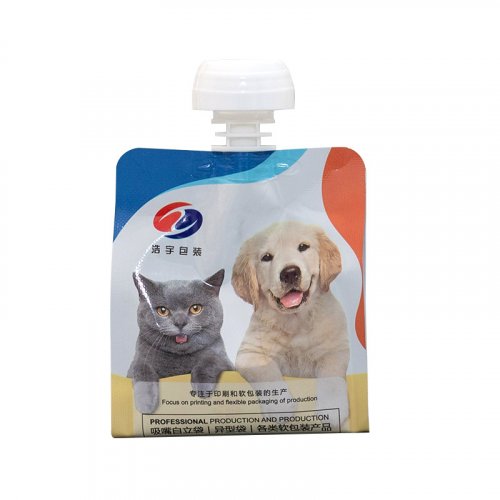  Pet Treat Packaging Bag Liquid Bags Pet Food Pouch with Spout
